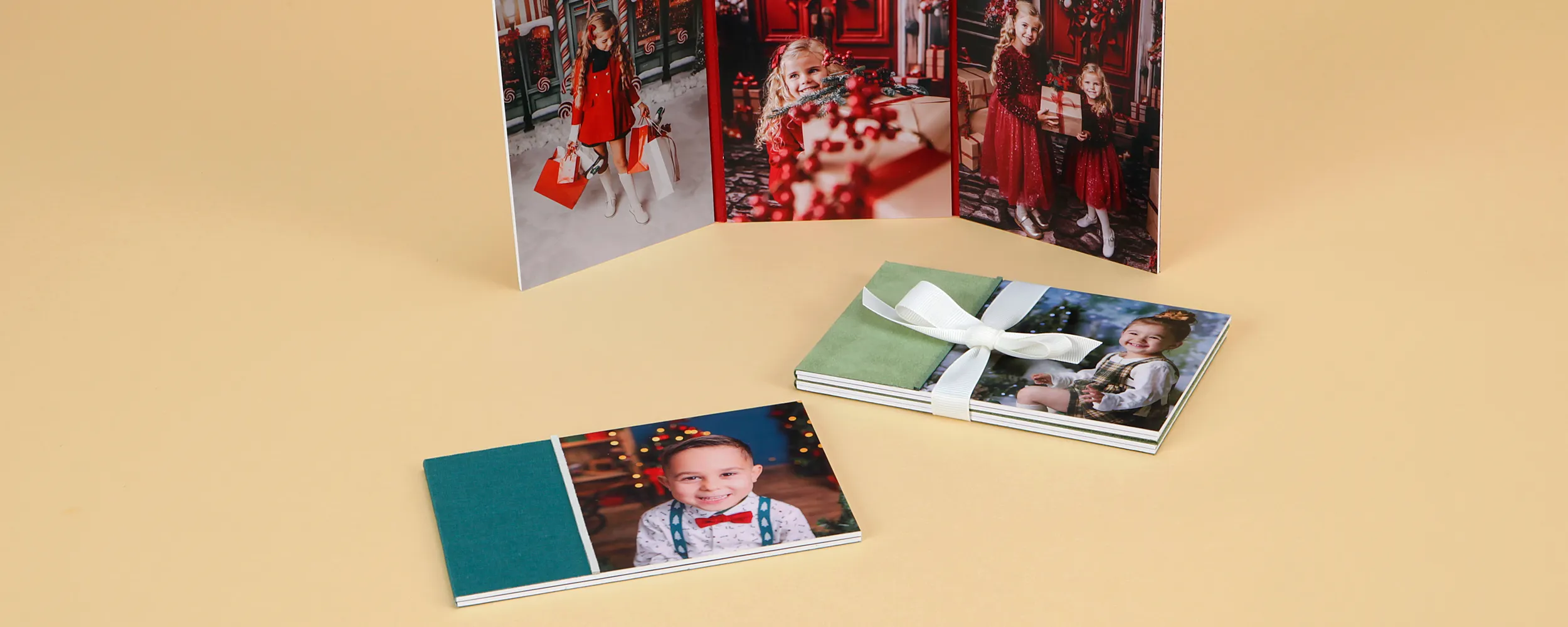 Christmas Dípticos Trípticos y Cuadrípticos con Textura