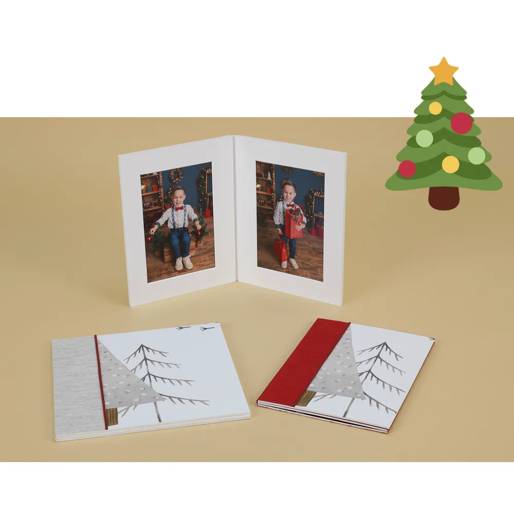 Christmas Díptico Tríptico y Cuadriptico Passe-Partout Árbol