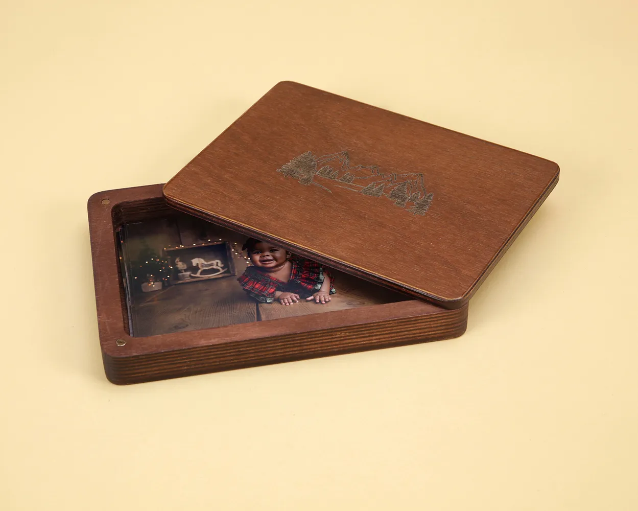 Santa box de madera
