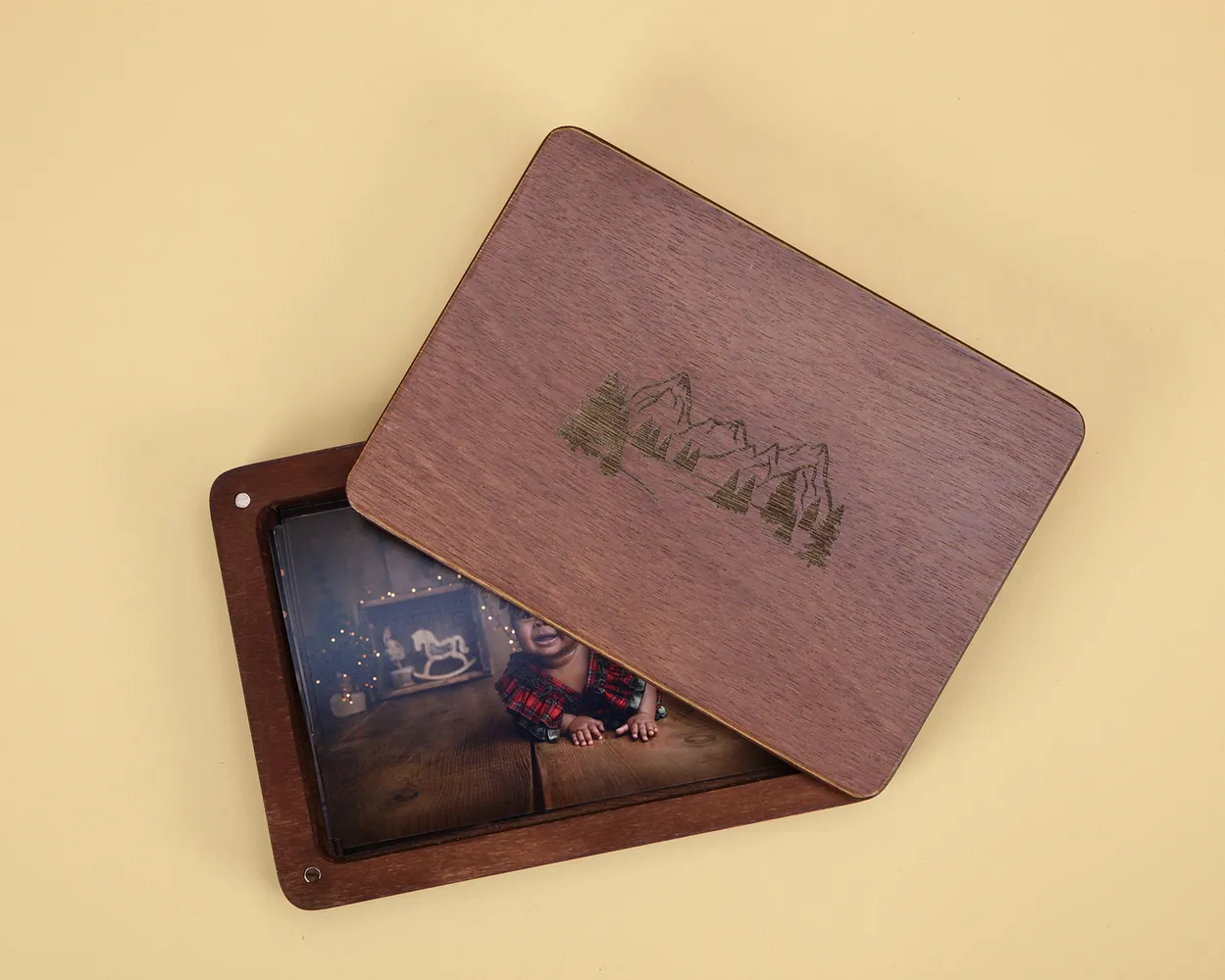 Santa box de madera