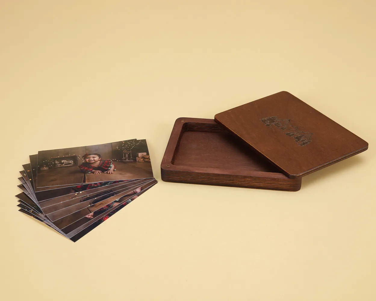 Santa box de madera