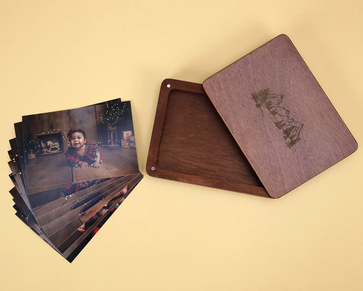 Santa box de madera