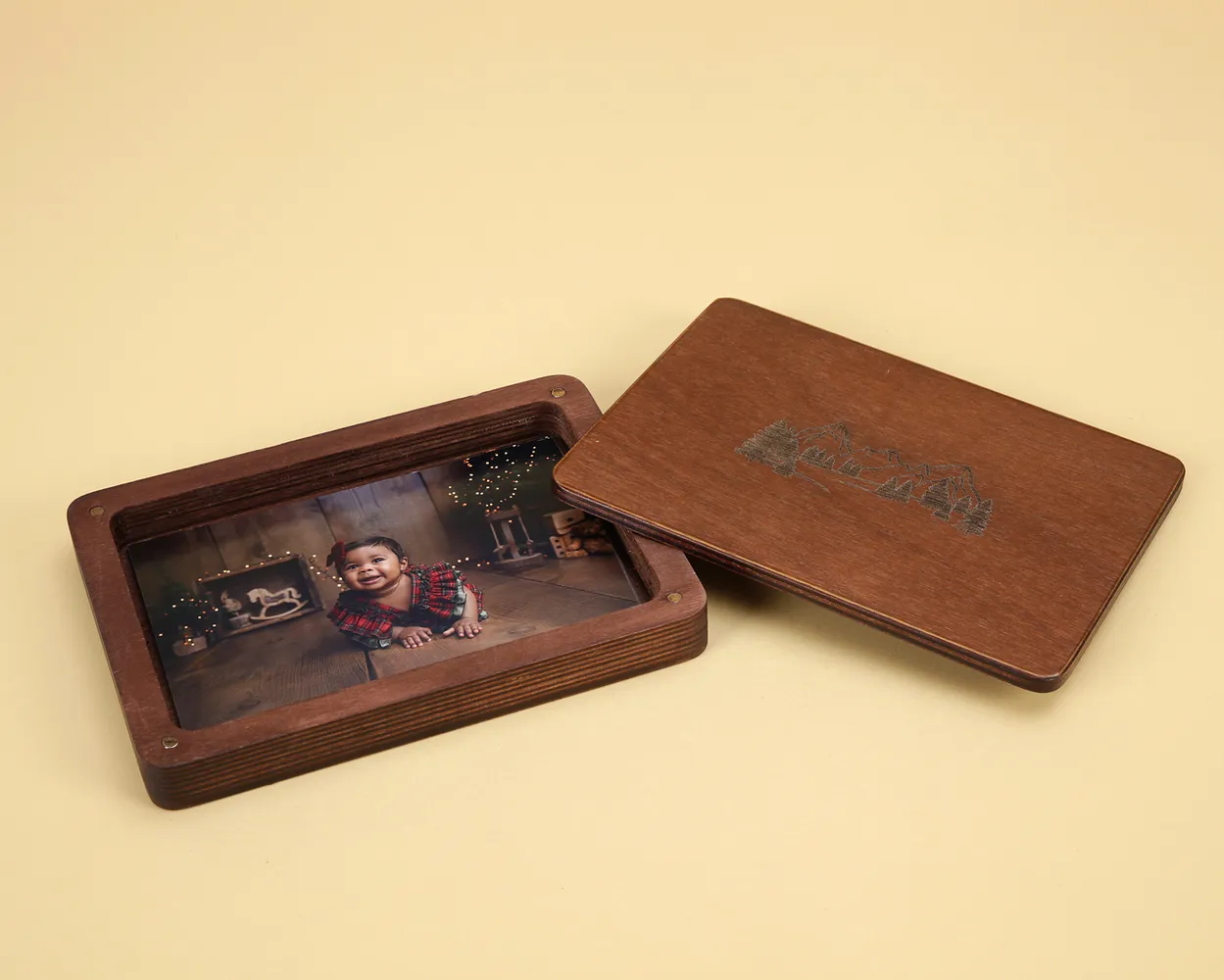 Santa box de madera