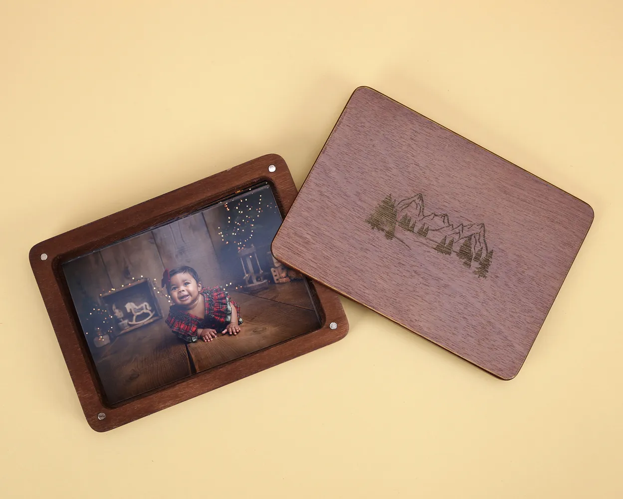 Santa box de madera